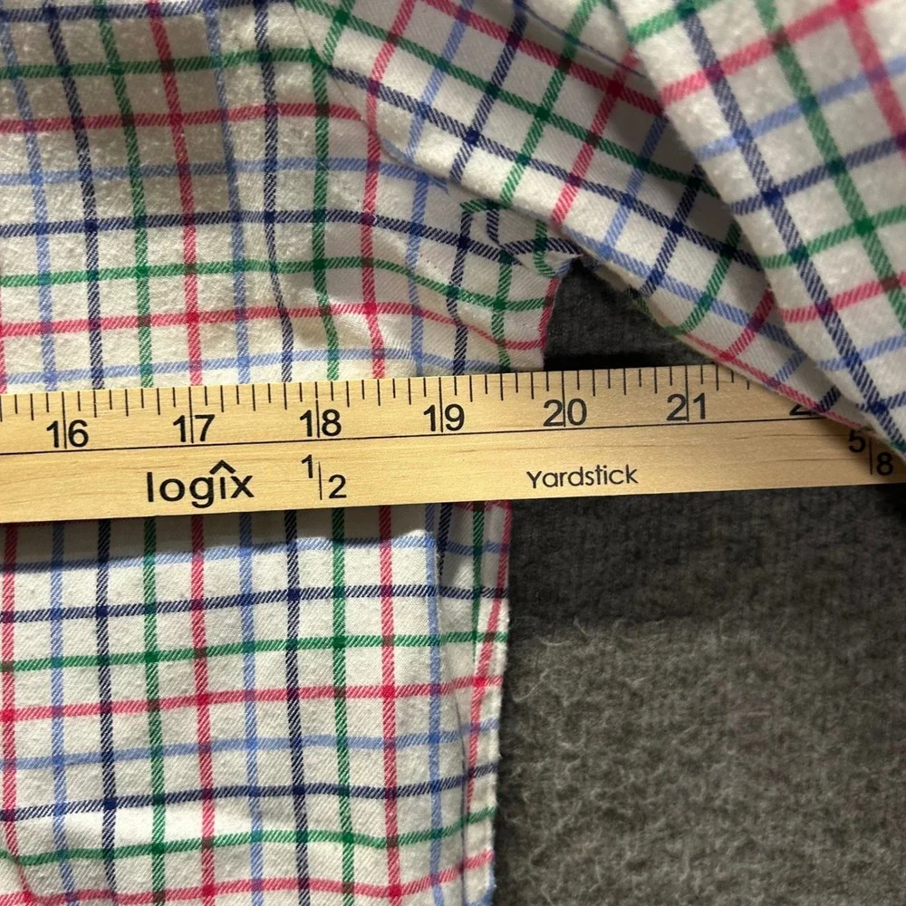 Polo Ralph Lauren Mens Slim‎ Fit Performance Flannel Tattersall Check Shirt M
